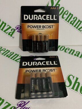 Duracell Batteries AAA 8 Per Pack Coppertop Alkaline Sealed Lot Of 2 3 / 2036